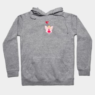 Cute fairytale with heart balloon Hoodie